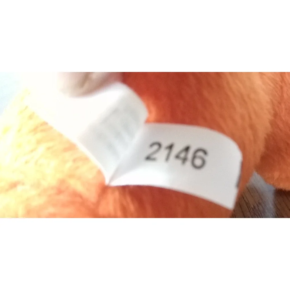Quality Plush 7 1/2 inch Orange Puppy Plush